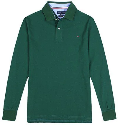 טומי הילפיגר-TOMMY POLO LONG MEN'S - GREEN