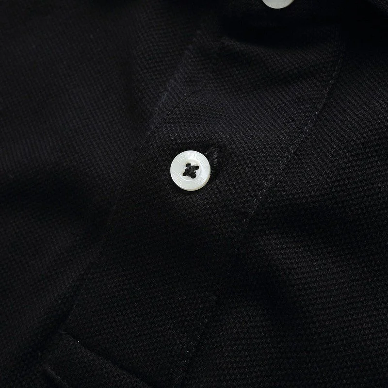 טומי הילפיגר-TOMMY POLO MEN'S TSHIRT - Black – תמונה 9
