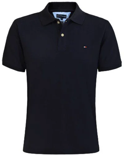 טומי הילפיגר-TOMMY POLO MEN'S TSHIRT - Black Pearl