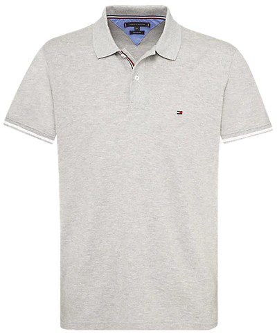טומי הילפיגר-TOMMY POLO MEN'S TSHIRT - GRAY – תמונה 3