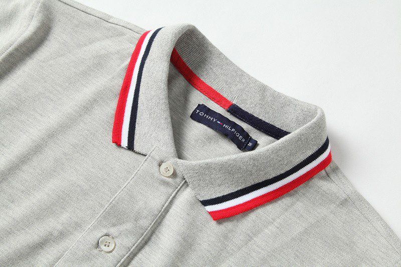 טומי הילפיגר-TOMMY POLO MEN'S TSHIRT - Gray – תמונה 9