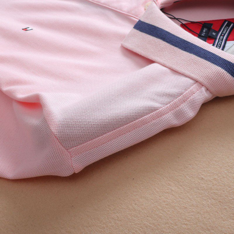 טומי הילפיגר-TOMMY POLO MEN'S TSHIRT - LIGHT PINK – תמונה 6