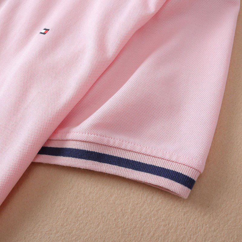 טומי הילפיגר-TOMMY POLO MEN'S TSHIRT - LIGHT PINK – תמונה 7