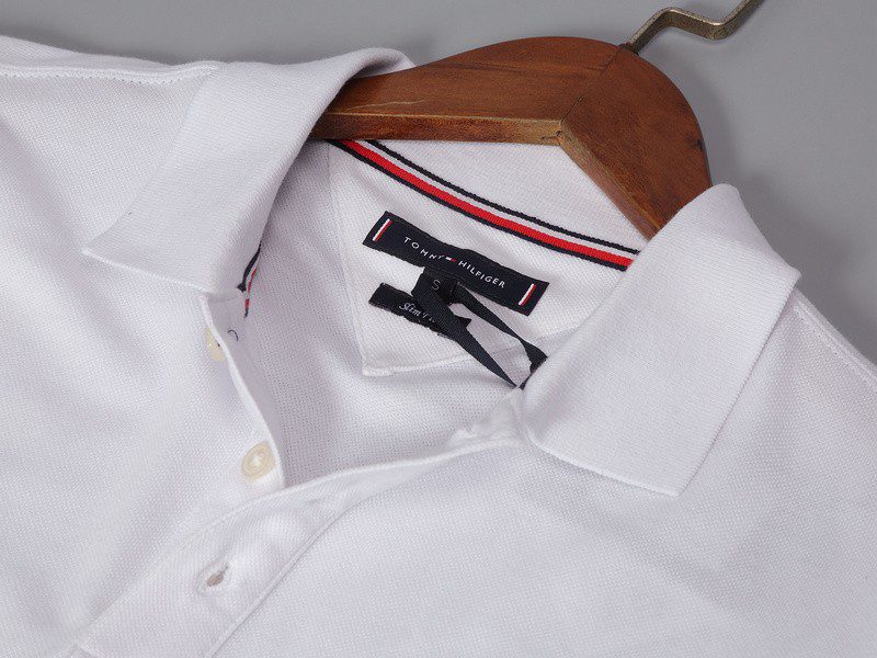 טומי הילפיגר-TOMMY POLO MEN'S TSHIRT - Titan White – תמונה 4
