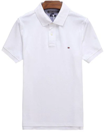 טומי הילפיגר-TOMMY POLO MEN'S TSHIRT - White