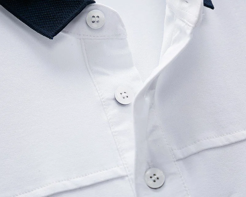 טומי הילפיגר-TOMMY POLO MEN'S TSHIRT - White & Black – תמונה 3