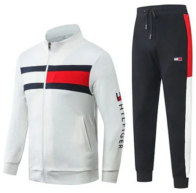 טומי הילפיגר-TOMMY SUIT- WHITE BLACK & RED