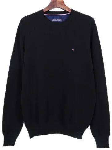 טומי הילפיגר-TOMMY SWETER MEN'S- BLACK
