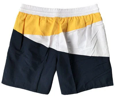 טומי הילפיגר-TOMMY SWIM MEN'S -BLACK WHITE & YELLOW – תמונה 2