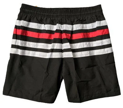 טומי הילפיגר-TOMMY SWIM MEN'S - BLACK WHITE & RED – תמונה 2