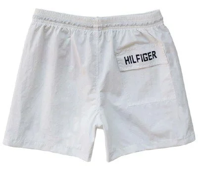 טומי הילפיגר-TOMMY SWIM MEN'S - WHITE – תמונה 2