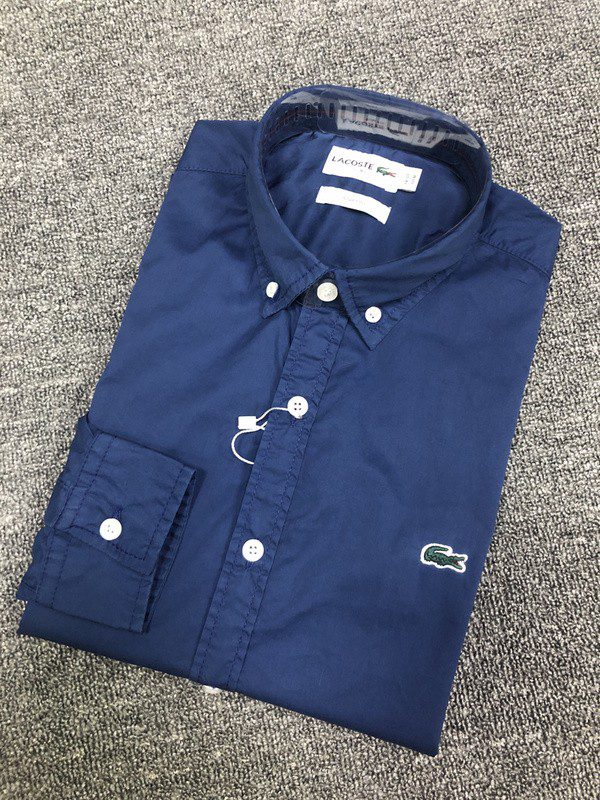 לקוסט-LACOSTE LONG MEN SHIRT - Midnight Express – תמונה 3