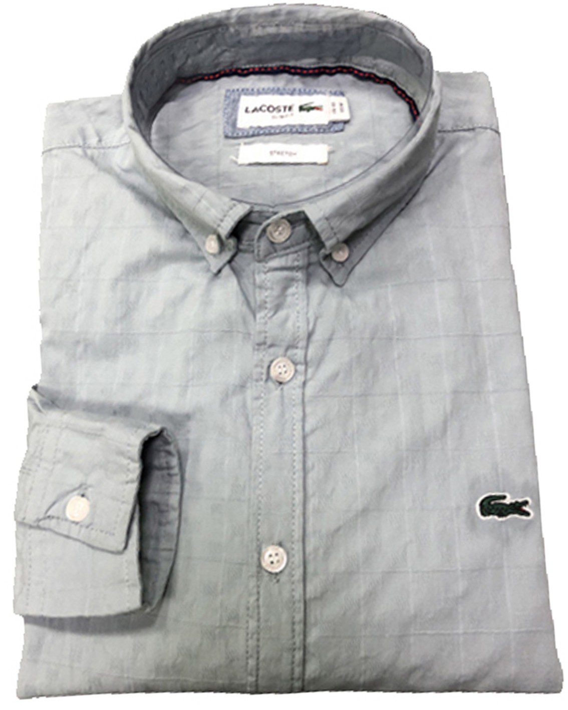 לקוסט-LACOSTE LONG MEN SHIRT - Paris White