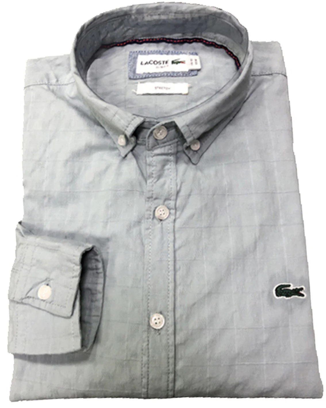 לקוסט-LACOSTE LONG MEN SHIRT - Paris White