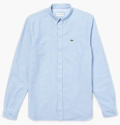 לקוסט-LACOSTE LONG MEN SHIRT - Pattens Blue – תמונה 3