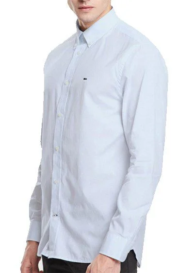 לקוסט-LACOSTE LONG MEN SHIRT - Pattens Blue – תמונה 2
