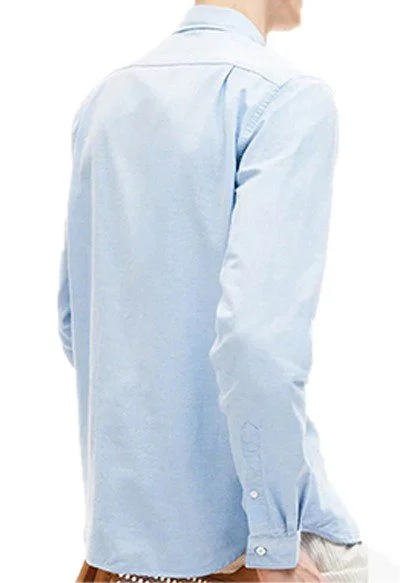 לקוסט-LACOSTE LONG MEN SHIRT - Pattens Blue – תמונה 2