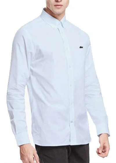 לקוסט-LACOSTE LONG MEN SHIRT - Pattens Blue – תמונה 3