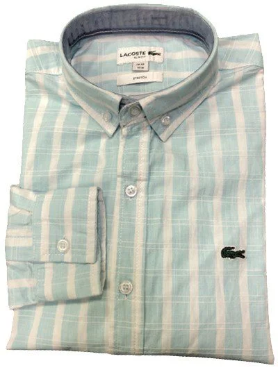 לקוסט-LACOSTE LONG MEN SHIRT - Rainee & WHITE
