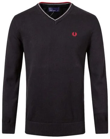 פרד פרי-FRED PERRY SWETER - Melanzane