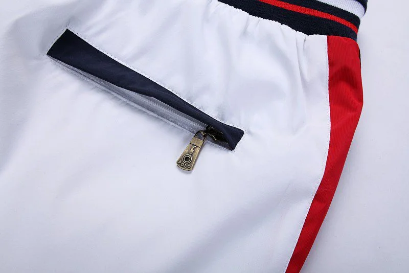 ראלף לורן-RALPH LAUREN SUIT MEN'S- WHITE BLACK & RED – תמונה 6