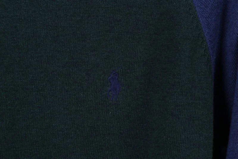 ראלף לורן-RALPH LAUREN SWETER MEN - NAVY BLUE & BLACK – תמונה 3