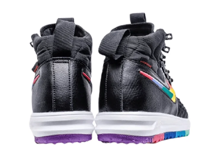 נעלי נייק-NIKE AIR LF1 DUCKBOOT - Black Marlin & Multi Logo – תמונה 2