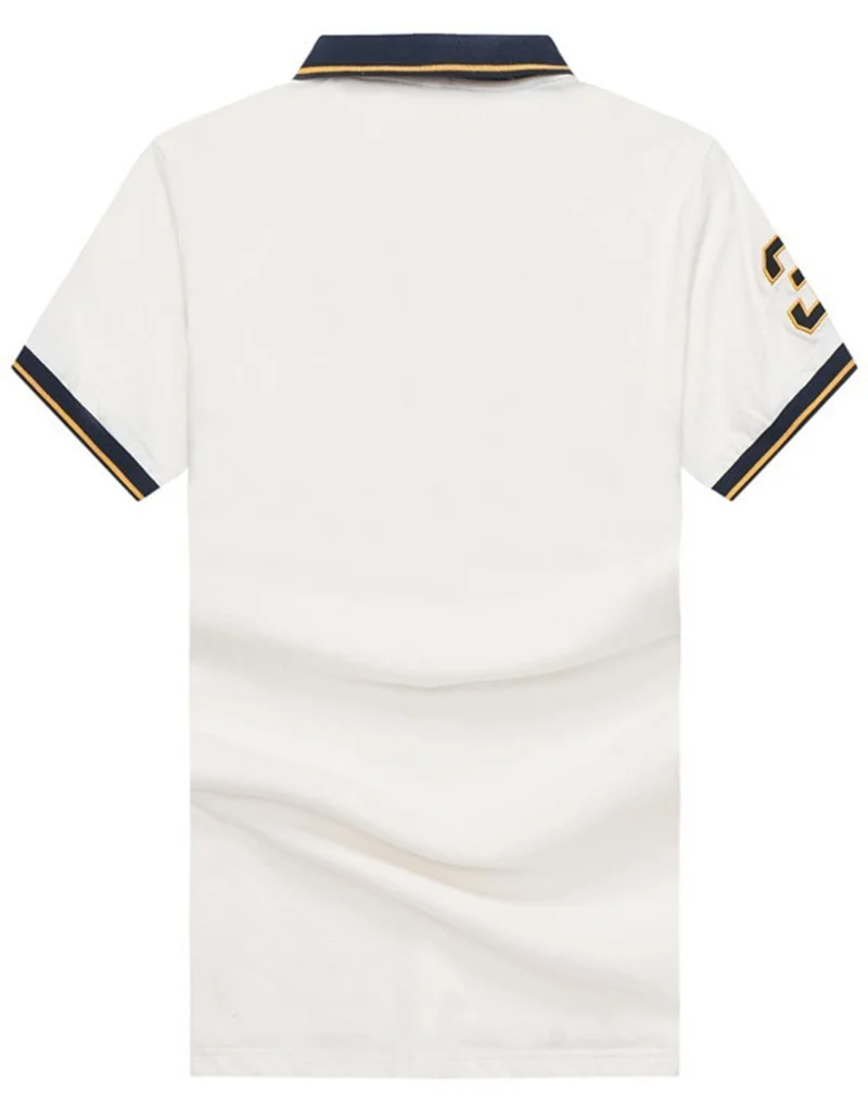 ראלף לורן-RALPH LAUREN POLO TSHIRT MEN'S SHORT DESGIN - WHITE – תמונה 2