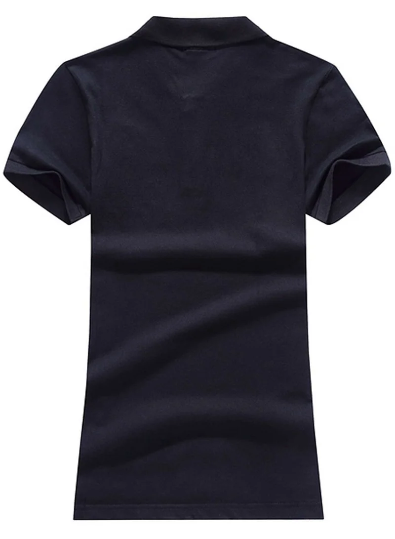ראלף לורן-RALPH LAUREN POLO TSHIRT SHORT WOMEN - Black & White Logo – תמונה 2