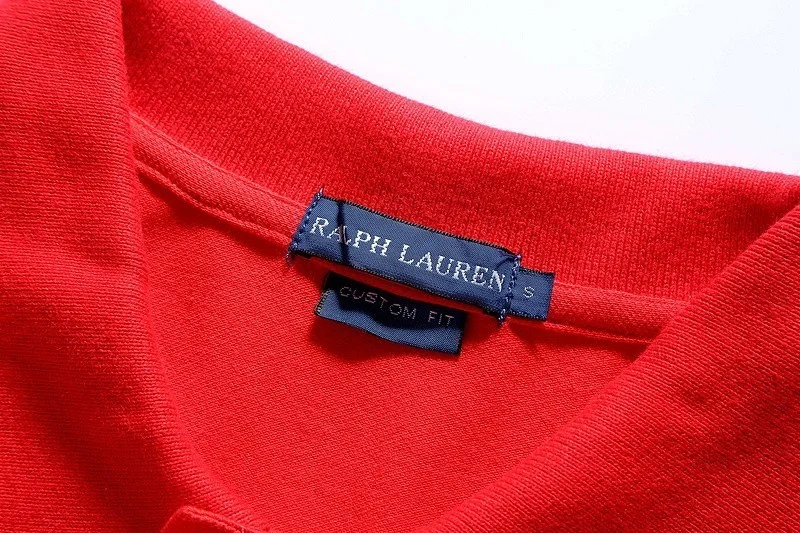 ראלף לורן-RALPH LAUREN POLO TSHIRT SHORT WOMEN - Red & Nave Logo – תמונה 5