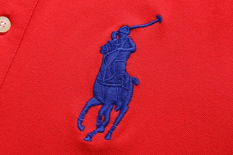 ראלף לורן-RALPH LAUREN POLO TSHIRT SHORT WOMEN - Red & Nave Logo – תמונה 7