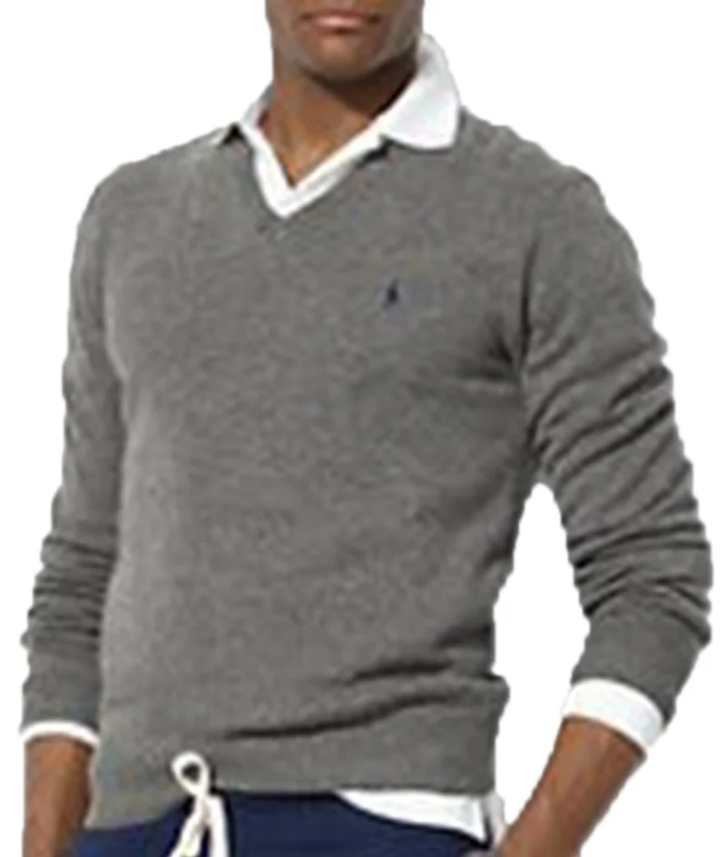 ראלף לורן-RALPH LAUREN SWETER MEN - Friar Grey – תמונה 2