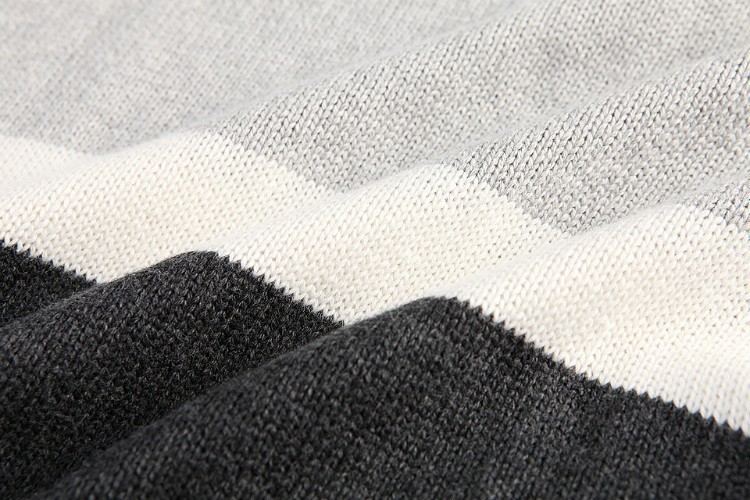 ראלף לורן-RALPH LAUREN SWETER MEN - White Dark Gray & Red Logo – תמונה 7