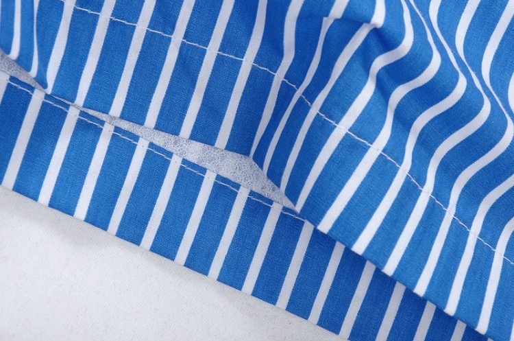 ראלף לורן-RALPH LAUREN SWIM BEACH SHORT MEN'S - Blue & White Combo – תמונה 5
