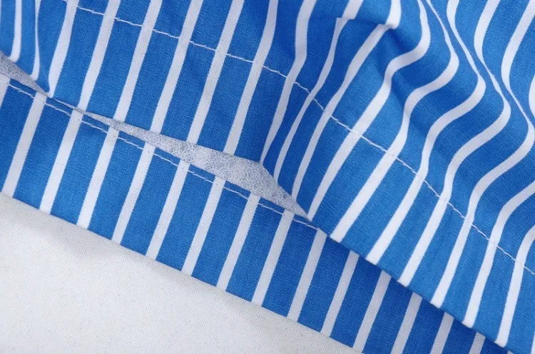 ראלף לורן-RALPH LAUREN SWIM BEACH SHORT MEN'S - Blue & White Combo – תמונה 5