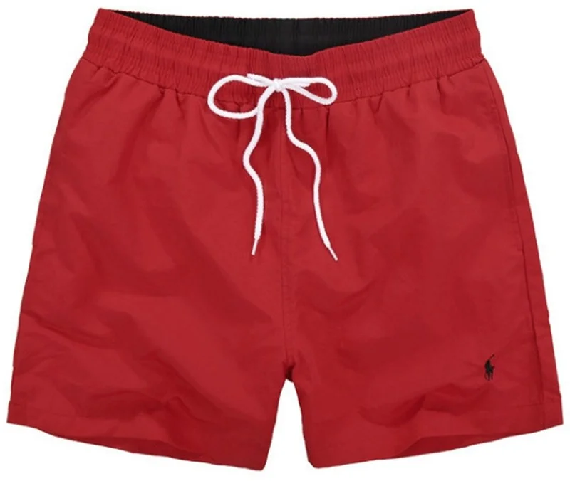 ראלף לורן-RALPH LAUREN SWIM BEACH SHORT MEN'S - Fire Brick