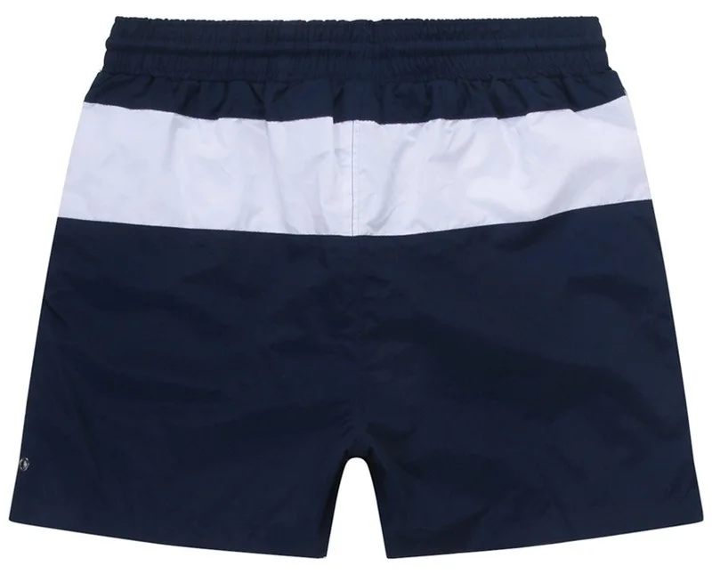 ראלף לורן-RALPH LAUREN SWIM BEACH SHORT MEN'S - Navy Blue & White – תמונה 2