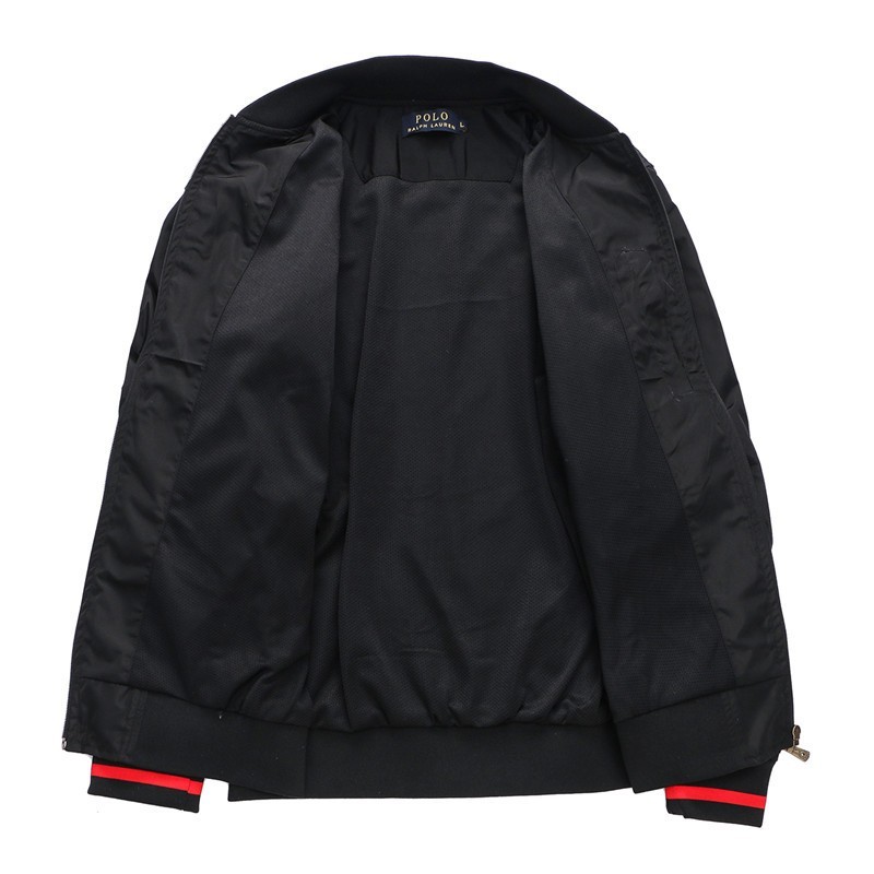 ראלף לורן-RALPH LAUREN POLO JACKET MEN - BLACK & RED – תמונה 3