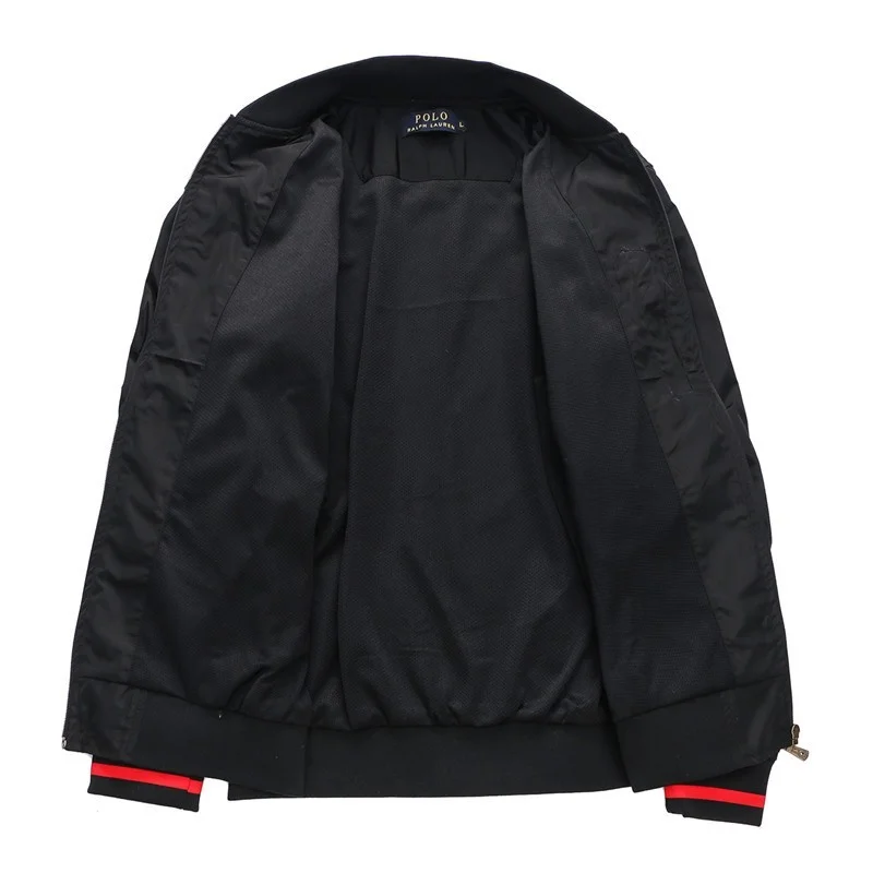 ראלף לורן-RALPH LAUREN POLO JACKET MEN - BLACK & RED – תמונה 3