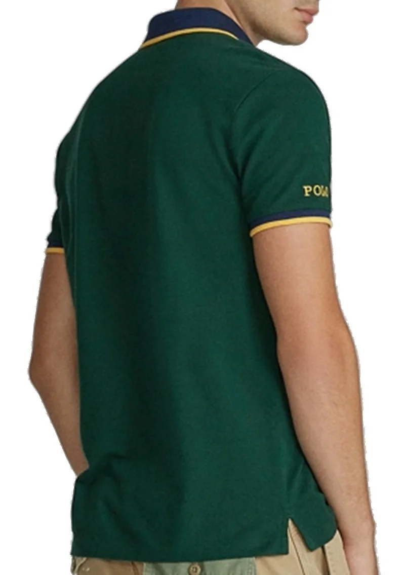 ראלף לורן-RALPH LAUREN POLO TSHIRT MEN'S SHORT DESGIN - County Green – תמונה 2