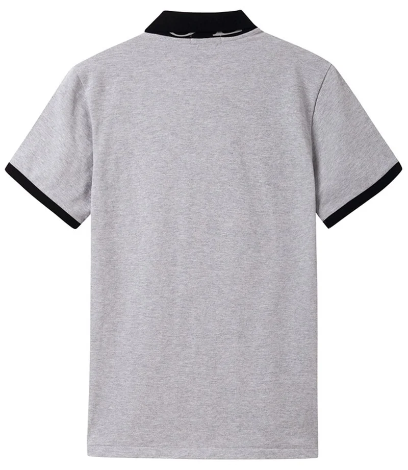 ראלף לורן-RALPH LAUREN POLO TSHIRT MEN'S SHORT DESGIN - Gray – תמונה 2