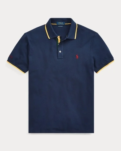 ראלף לורן-RALPH LAUREN POLO TSHIRT MEN'S SHORT DESGIN - Navy Blue – תמונה 3