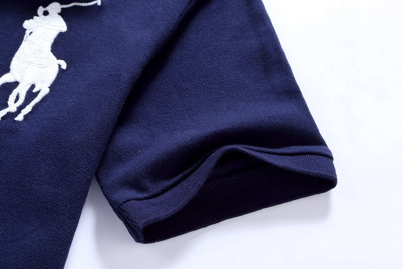 ראלף לורן-RALPH LAUREN POLO TSHIRT MEN'S SHORT DESGIN - Navy Blue – תמונה 7