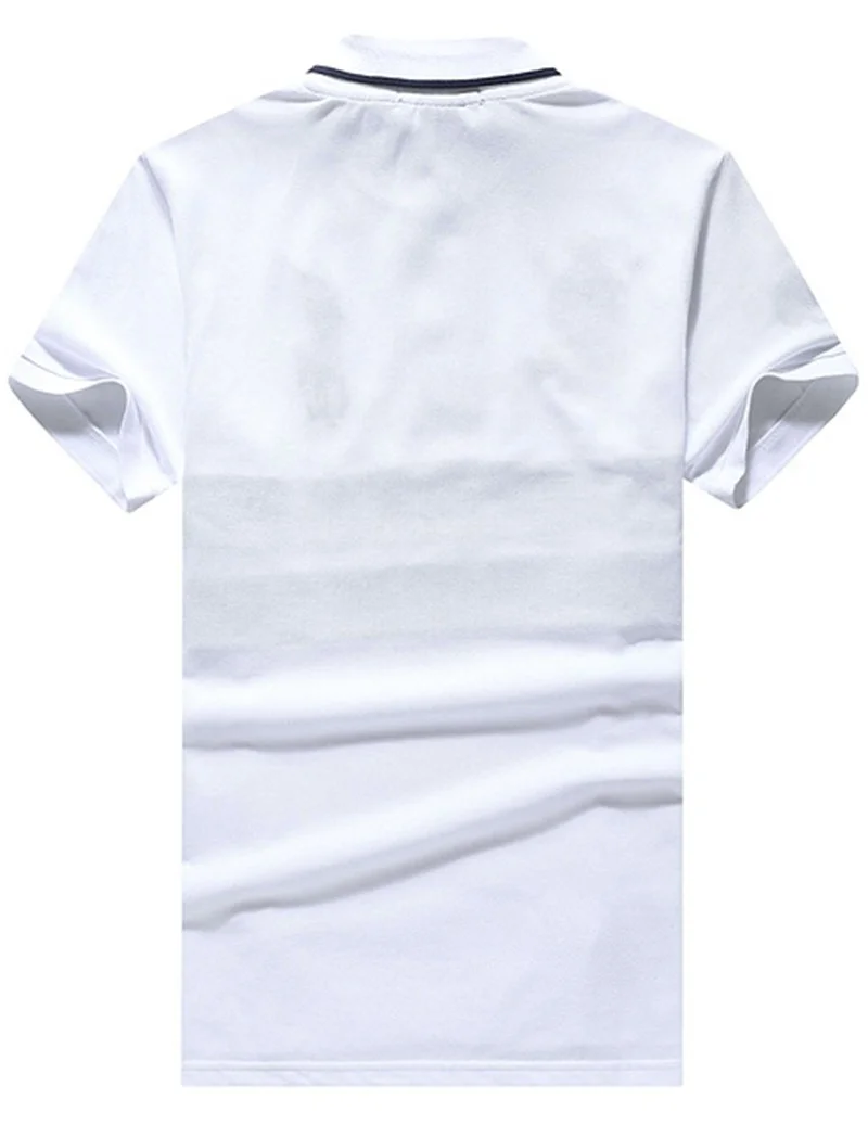 ראלף לורן-RALPH LAUREN POLO TSHIRT MEN'S SHORT DESGIN - White & Black – תמונה 3