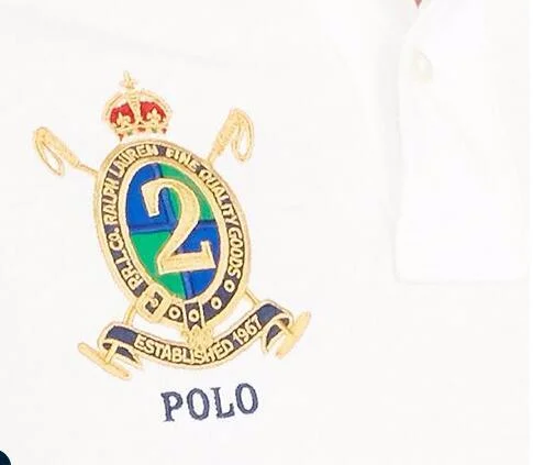ראלף לורן-RALPH LAUREN POLO TSHIRT MEN'S SHORT DESGIN - White & Black – תמונה 6