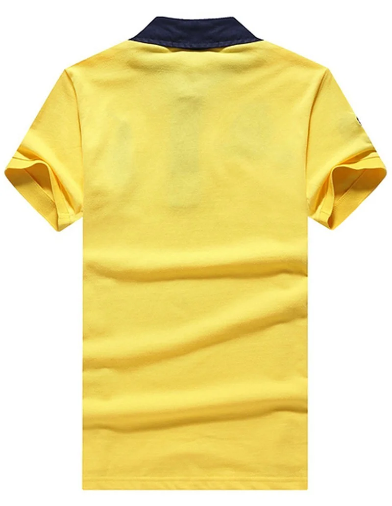 ראלף לורן-RALPH LAUREN POLO TSHIRT MEN'S SHORT DESGIN - Yellow – תמונה 2