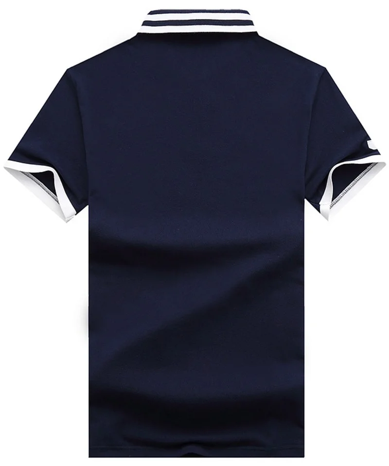 ראלף לורן-RALPH LAUREN POLO TSHIRT SHORT BIG PONY MEN'S-NAVY BLUE & WHITE – תמונה 2