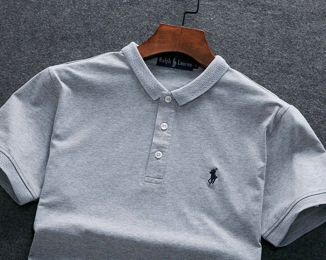 ראלף לורן-RALPH LAUREN POLO TSHIRT SHORT MEN'S - Gray – תמונה 11
