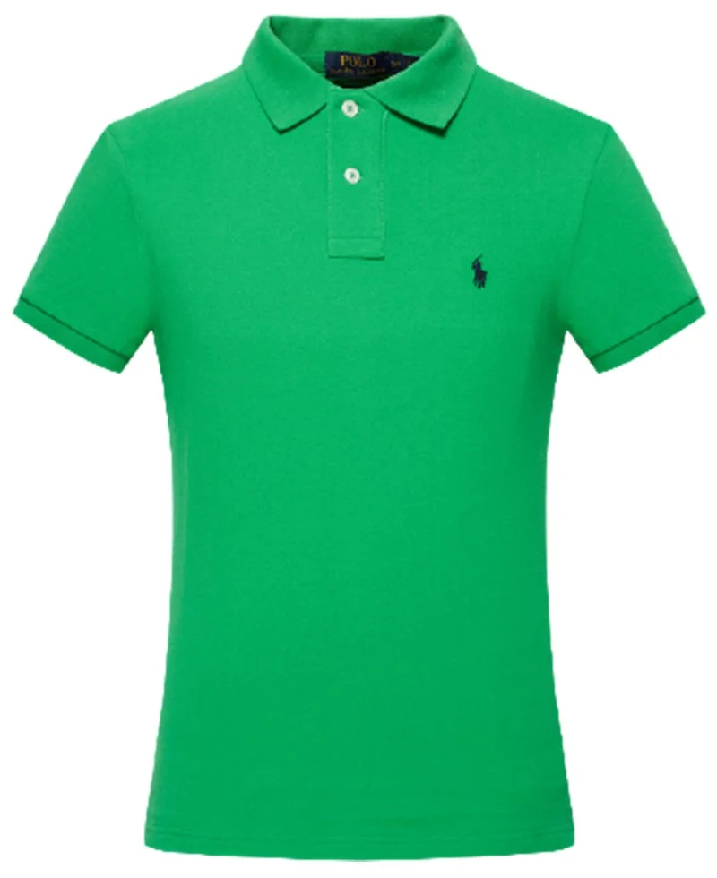 ראלף לורן-RALPH LAUREN POLO TSHIRT SHORT MEN'S - Jade