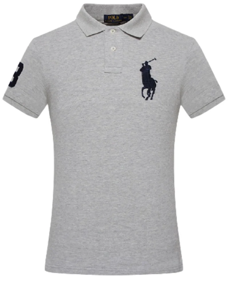 ראלף לורן-RALPH LAUREN POLO TSHIRT SHORT MEN'S - Spun Pearl